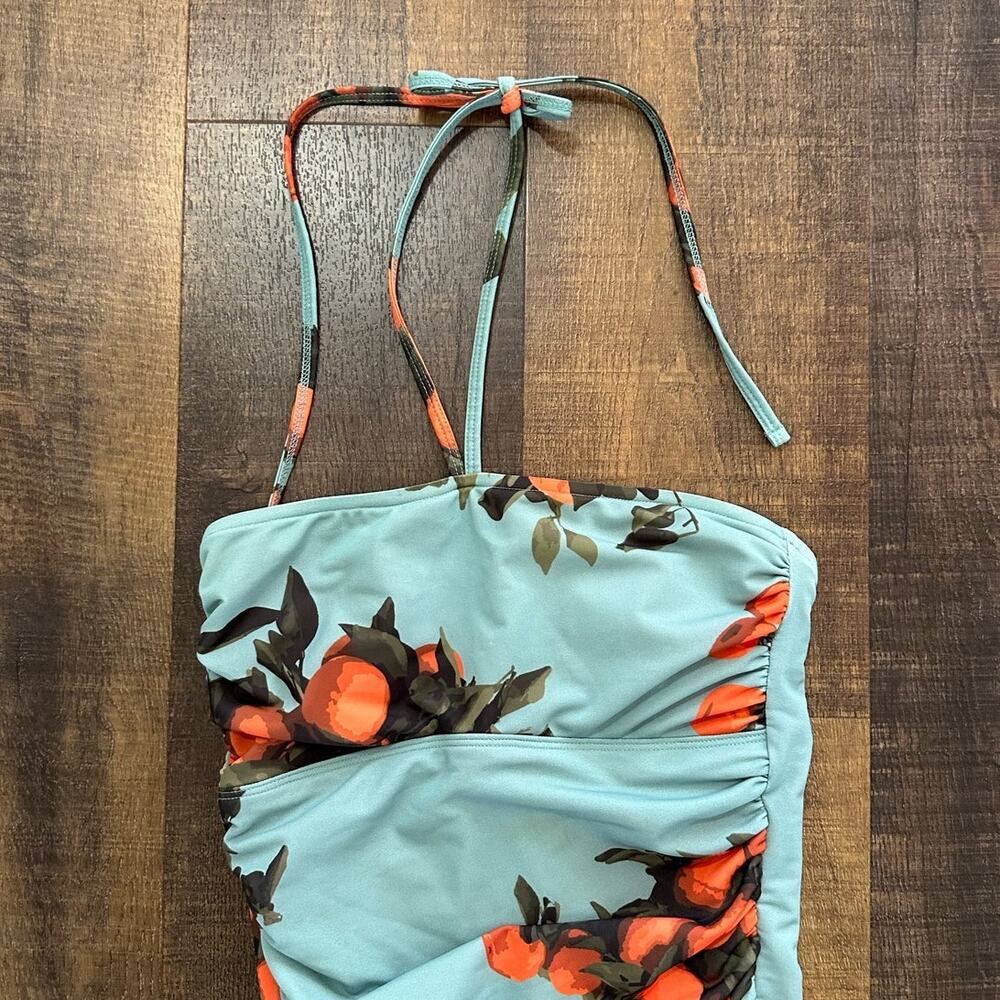 Albion Fit Clementine Tie Up One Piece Halter Swimsuit Size XS - Picture 2 of 7